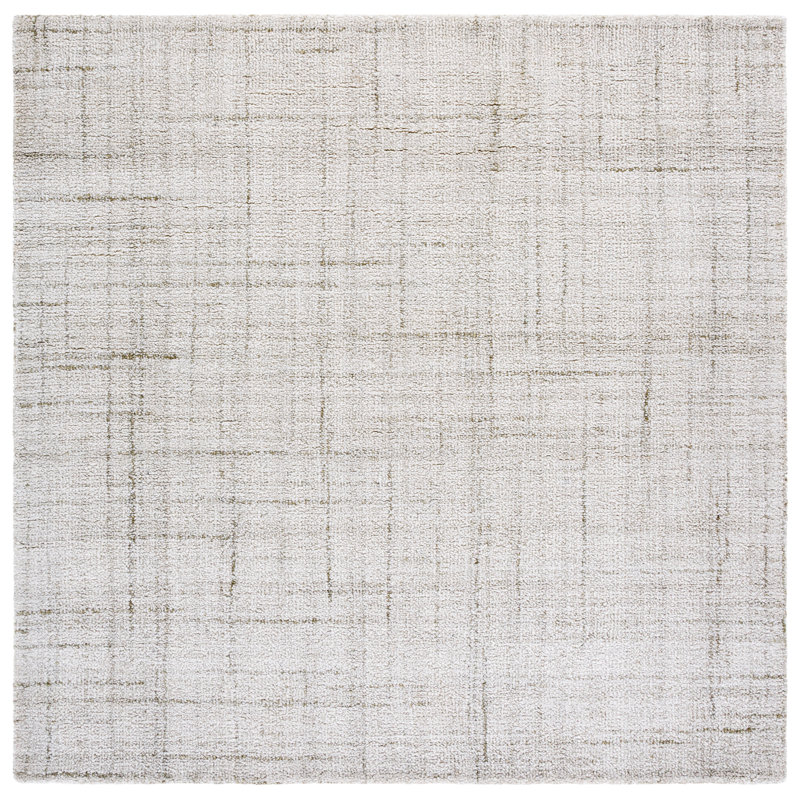 Abstract Hand Tufted Performance Abstract Rug, Square 6'