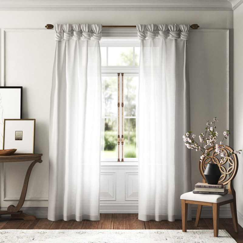 Rideau simple obscurcissant et isolant Emilia, Blanc, L 50 po x L 84 po