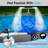 360°adjustable Dual Spray Waterfall Fountains With Lights