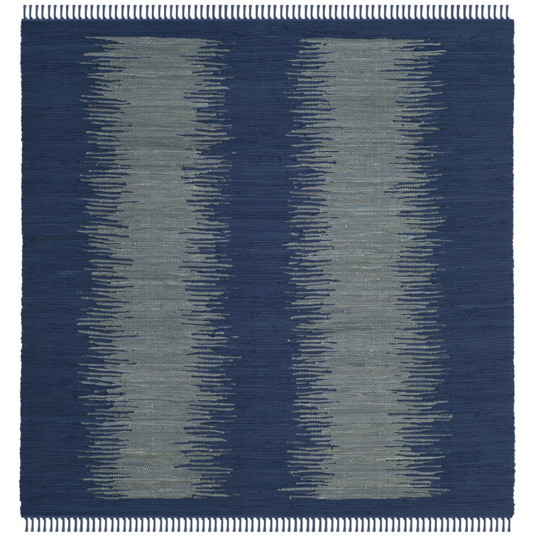 Cayman Hand Woven Cotton Abstract Rug