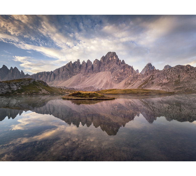 Dolomites, Italy, Sunrise Paternkofel Print by Frank Peters, Wrapped Canvas, No Mat, 30" H x 40" W