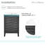 Meuble-lavabo blanc 24 po Cascade-98076189