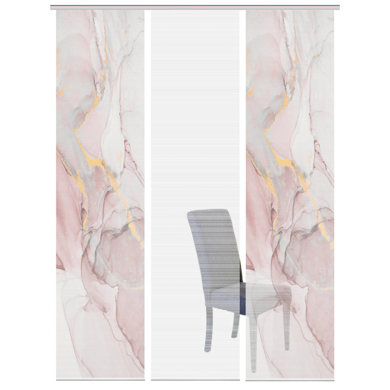 Perdomo Semi Sheer Curtain Panel Pair, Rose