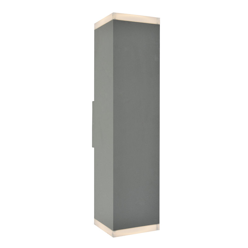 Wall Light, 20" H x 4.7" W x 4.7" D, Silver