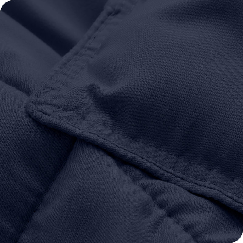 Ensemble d'édredon ultra-doux toutes saisons, Édredon double + 2 taies décoratives standards, Minuit