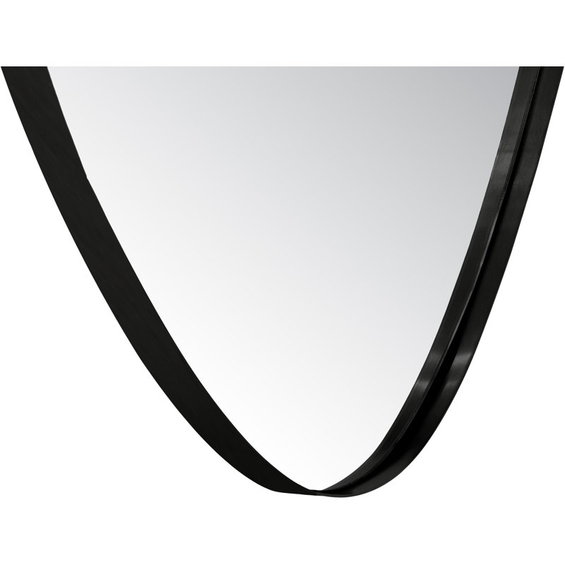 Mirsha Mirror, 30" x 23", Matte Black