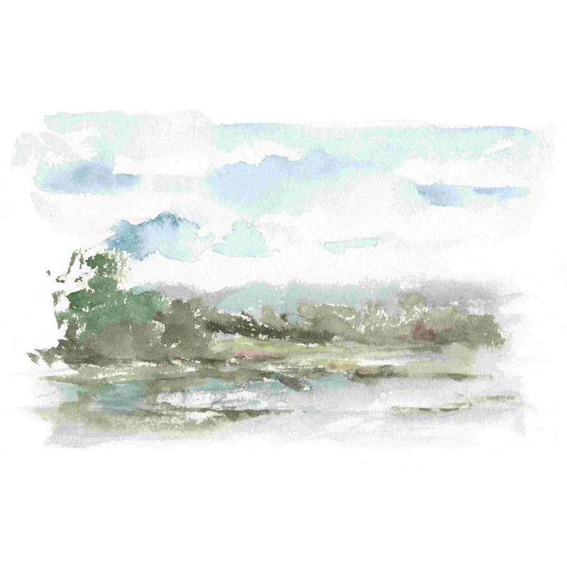 " Spring Watercolor Sketch IV " by Ethan Harper Painting Print, 48" W x 32" H