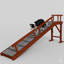 Rampe pour chien Timber avec rails de sécurité amovibles et une surface de marche antidérapante, finition brune-1615171457