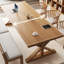 Brown Rectangular Solid Wood desk-377047980