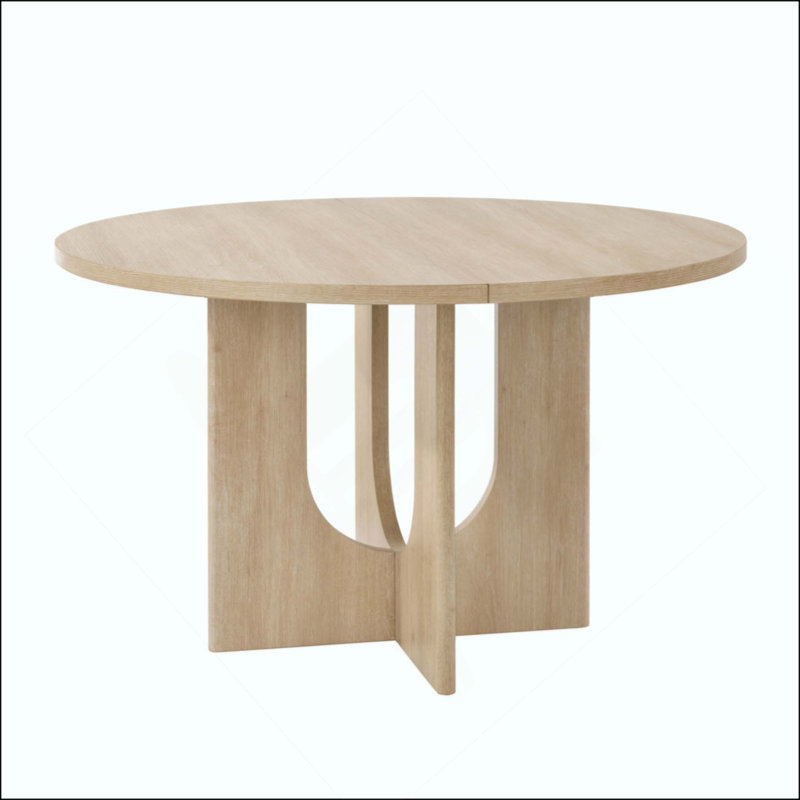 Table de salle à manger moderne pour 4 personnes, table de salle à manger ronde pour cuisine, salle à manger, salon