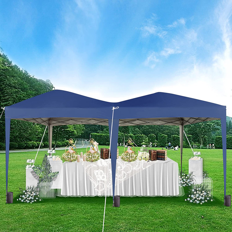 3m x 6m Metal Pop Up Gazebo, Blue
