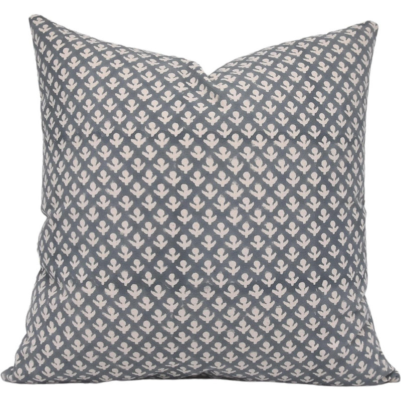  Housse de coussin en coton Floral, 14 po x 14 po