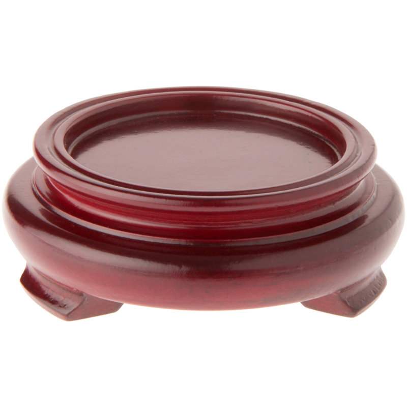 Base de présentation Malena, H 1,25 po x l 3 po x P 3 po, Placage de bois rouge
