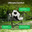 Chaise de camping portative hamac avec appui-tête, sac de transport