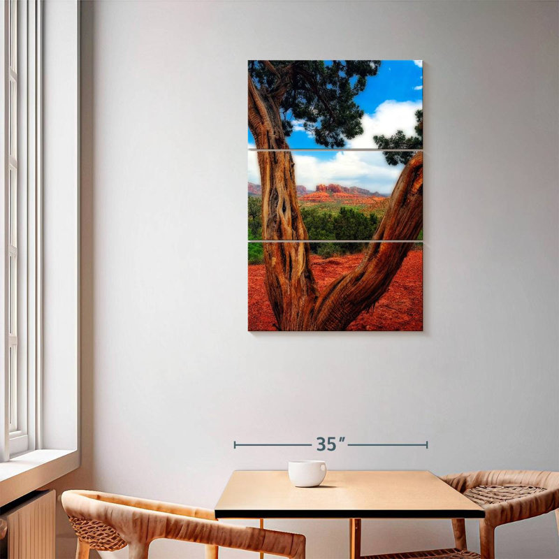 Nicci Desert Reds, 57" H x 36" W