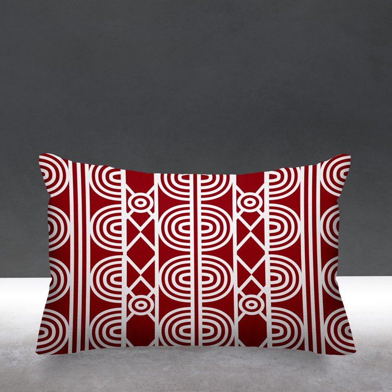 Housse et insert de coussin extérieur Isabis, Rouge