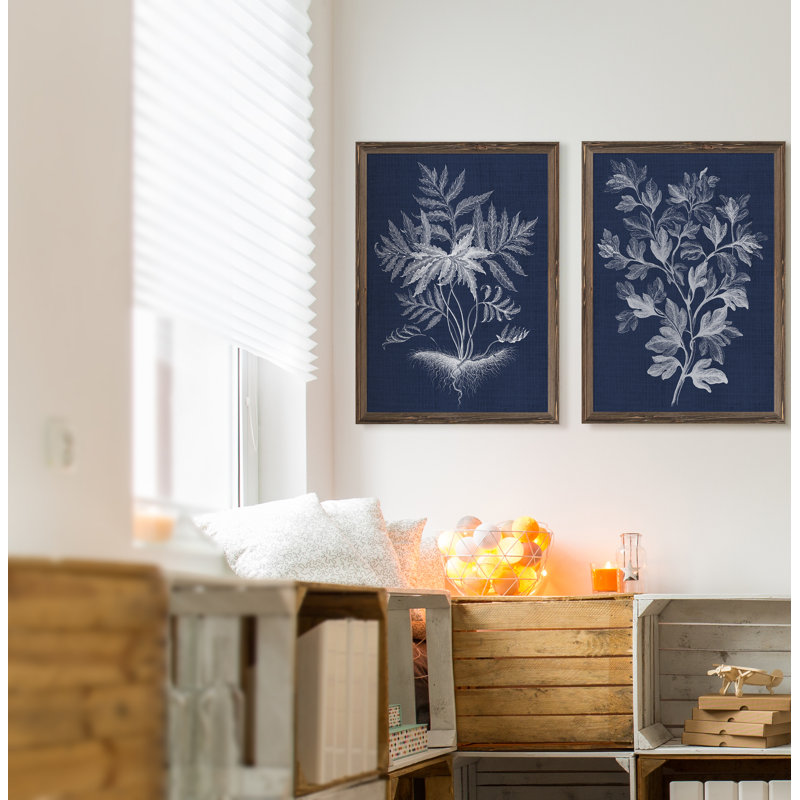 «Lustr Foliage Chintz I» par Vincent Van Gogh - ensemble de 2 reproductions d'art, H 24 po x l 18 po x P 1,25 po, Érable