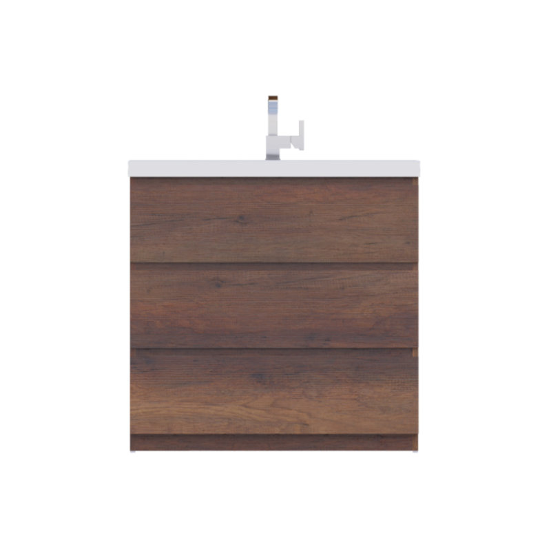 Ensemble de meuble-lavabo simple 36 po Arjina, Bois de rose