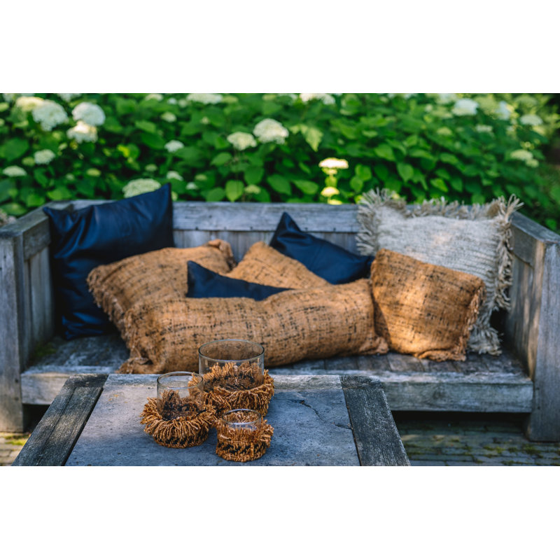 Tabletop Pillar, 15cm H x 15cm W x 15cm D, Cinnamon/Black