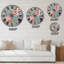Pivoines et cachemire - Horloge murale chalet-57905559