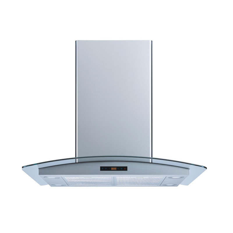  H101B Series 30" 600 CFM Convertible Island Range Hood in Stainless Steel