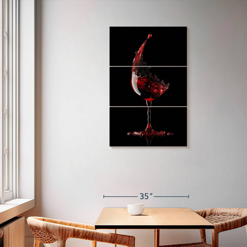 Yarlin Red Wine Glass, 57" H x 36" W