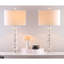 Ensemble de lampes de table transparentes 29 po Christyn