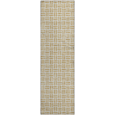 Premium Machine Washable Prisco Gold Rug