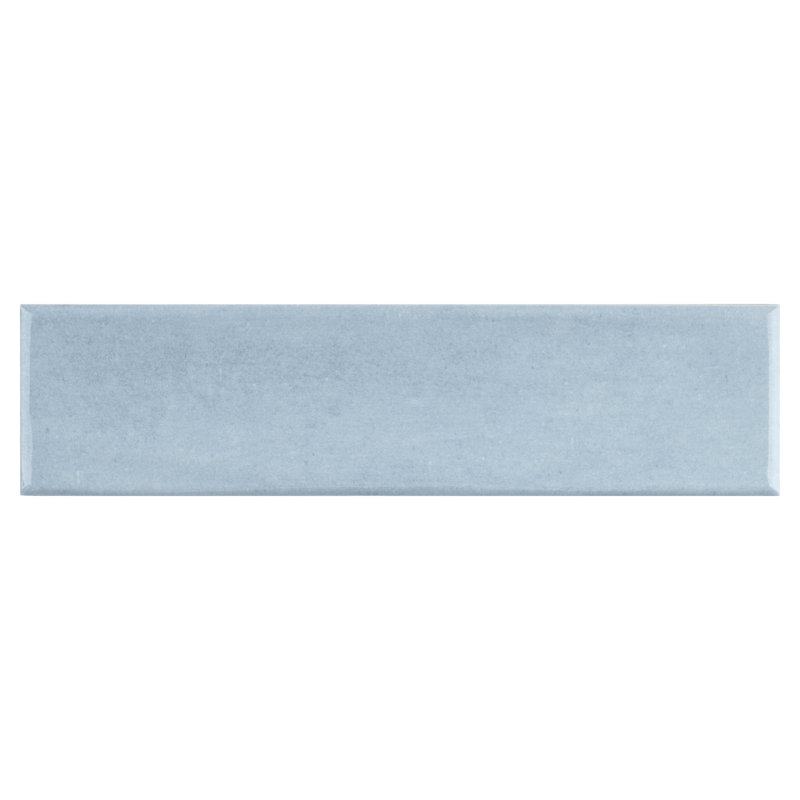 Cyra 2.95 in. X 11.81 in. Polished Ceramic Subway Wall Tile, Acqua Blue