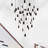 Integrated LED 36in Black Modern Chandelier with Textured Handmade Glass for Living Room Dining Room-94314915