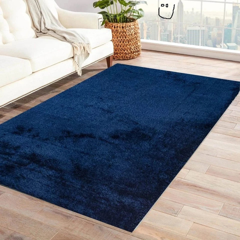 Solid Colour Shag Area Rug, Rectangle 160 x 230cm