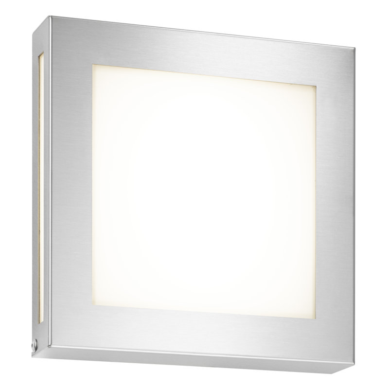 LED Outdoor Armed Sconce, Light grey