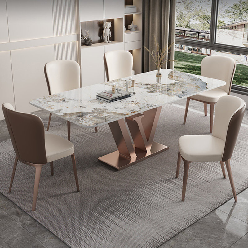 Ensemble de table de salle à manger Luxury, H 29,5 po x L 55,1 po x l 31,5 po