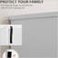 Armoire de cuisine 70,75 ", armoire de rangement haute autoportante avec 4 portes de grange et tablettes réglables