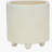 S/2 6/8" Textured Planters, Shiny White-1337675863