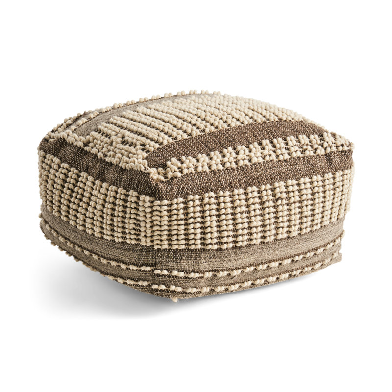 Repose-pieds Cozy Rustic Brown and Beige