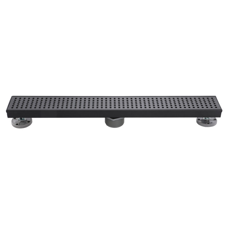 Grille / drain de douche à carreler, Noir mat