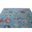 Tapis bleu clair en laine noué à la main 9 x 12 po Oushak