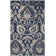Pimentel Hand Tufted Wool/Cotton Geometric Rug in Navy