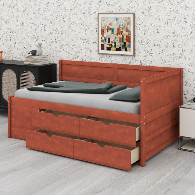 Lit de jour Kinsman, Lit simple, Noyer
