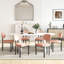 Ensemble de table de salle à manger ovale à double piédestal-220481294-220481287-220481281