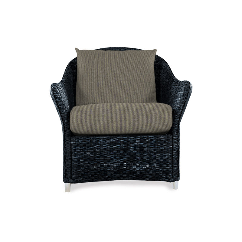 Weekend Retreat Outdoor Lounge Chair, Demo Stone, Ebony