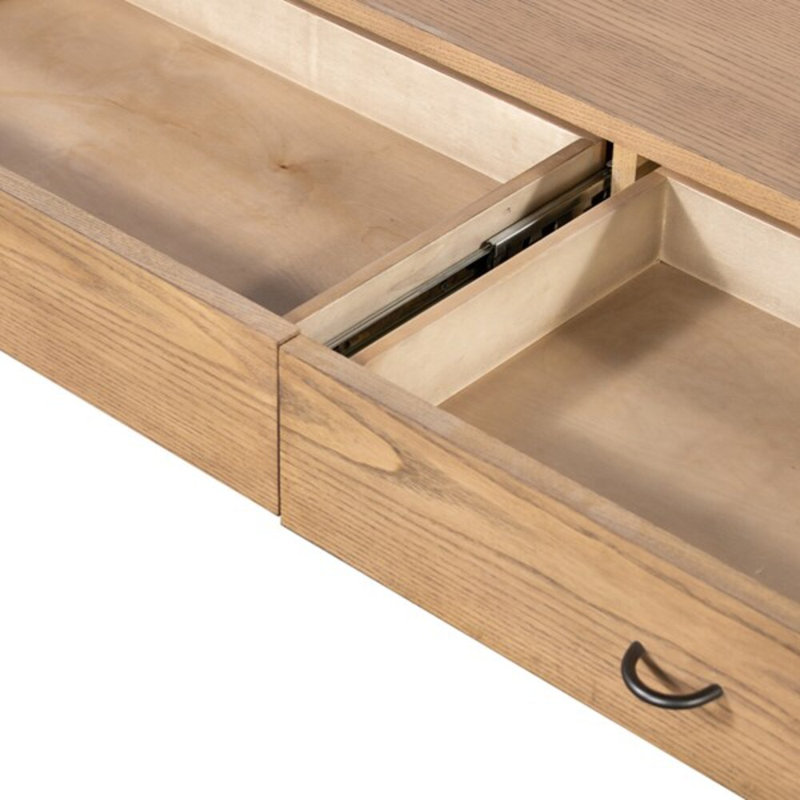 Zuma Solid Wood Coffee Table, Dune Ash Veneer