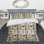 Ensemble de housse de couette de style mid-century circulaire rétro-40702135