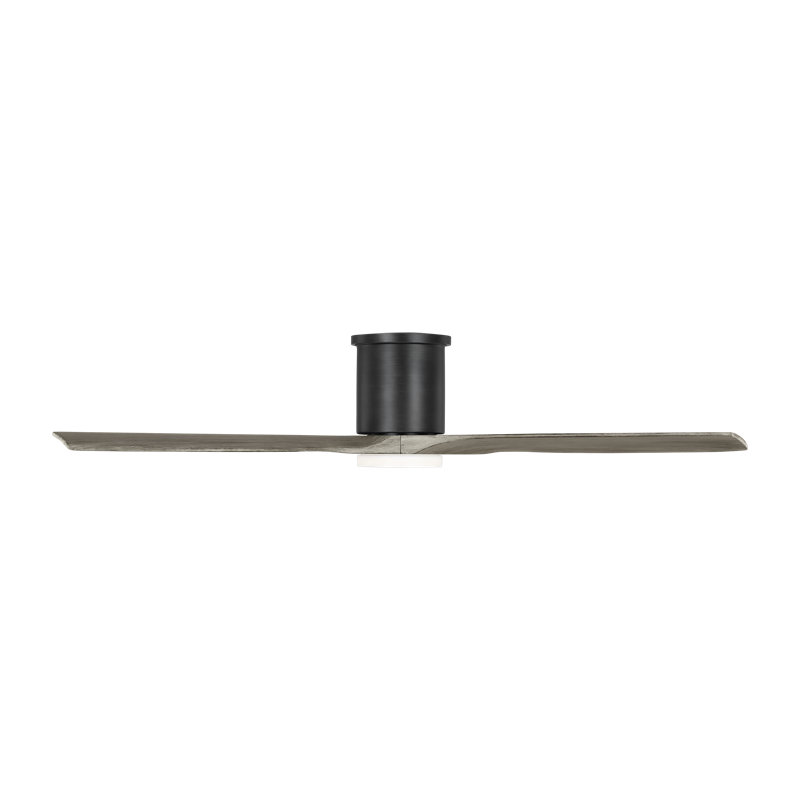 Collins Smart LED Ceiling Fan, Aged Pewter, Light Gray Weathered Oak