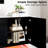 Bhhatu 70" TV Stand with Electric Fireplace Included, All Black-99357220-98876980