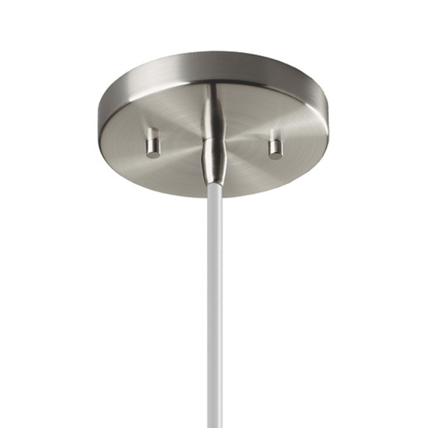Fens Single Light Ceramic Dimmable Pendant, Polished Chrome, Muted Yellow