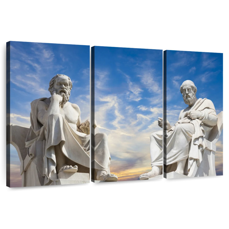 Leisha Platon et Socrate, H 48 po x l 74 po