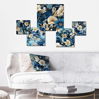 Erith - Floral Wall Art Set Of 5