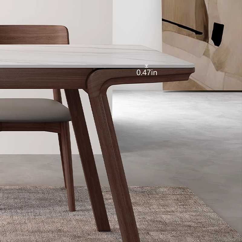 Ensemble de table et de chaises élégantes, H 29,52 po x L 78,74 po x l 35,43 po